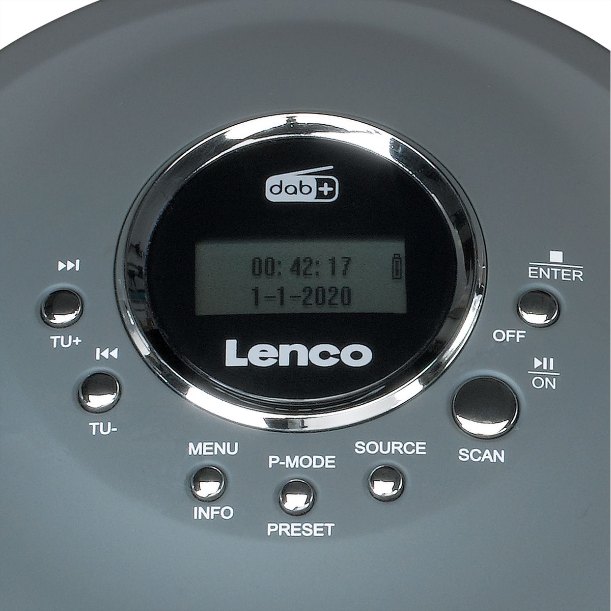 Lenco CD/MP3 Player CD-400GY, Grau