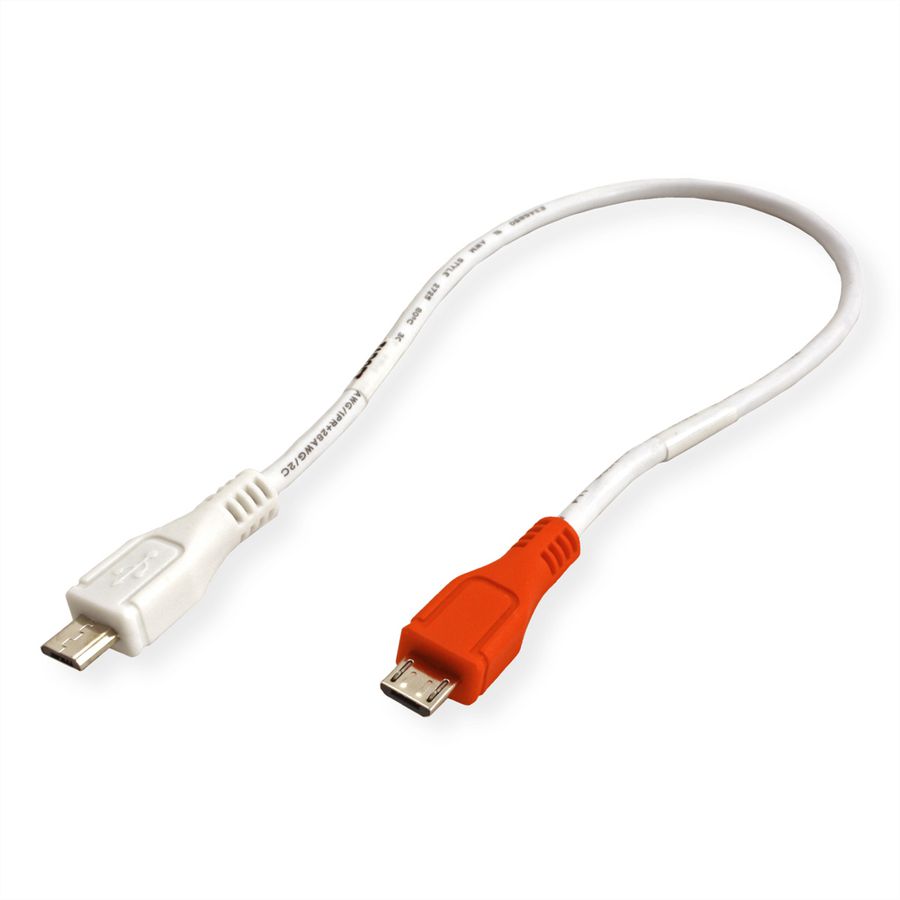 VALUE Câble chargeur USB 2.0, Micro B - Micro B, M/M, 0,3m