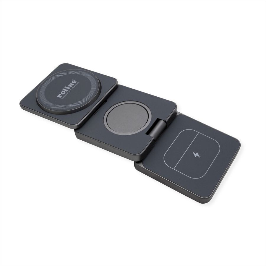 ROLINE 3-in-1 Induktions-Ladestation, faltbar, für Samsung