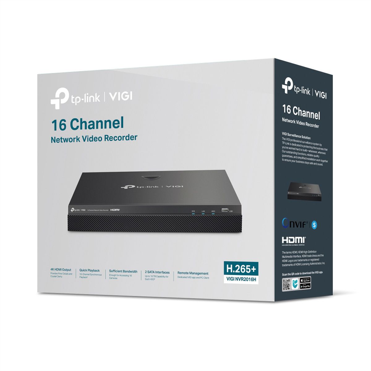 TP-Link NVR2016H NVR Netzwerk-Videorekorder 16-CH