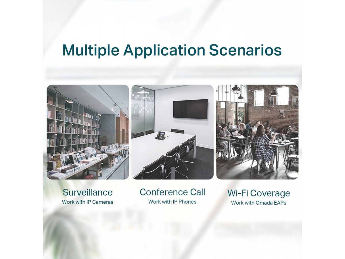 TP-Link TL-SG116P Omada Commutateur Gigabit 16 ports, 16x PoE+