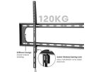 VALUE Support mural TV, distance murale de 35 mm, fixe, 60–120 pouces, jusqu'à 120 kg