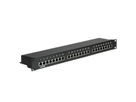 VALUE Kat.5e (Class D) 19"-Patchpanel, 24P, geschirmt, schwarz