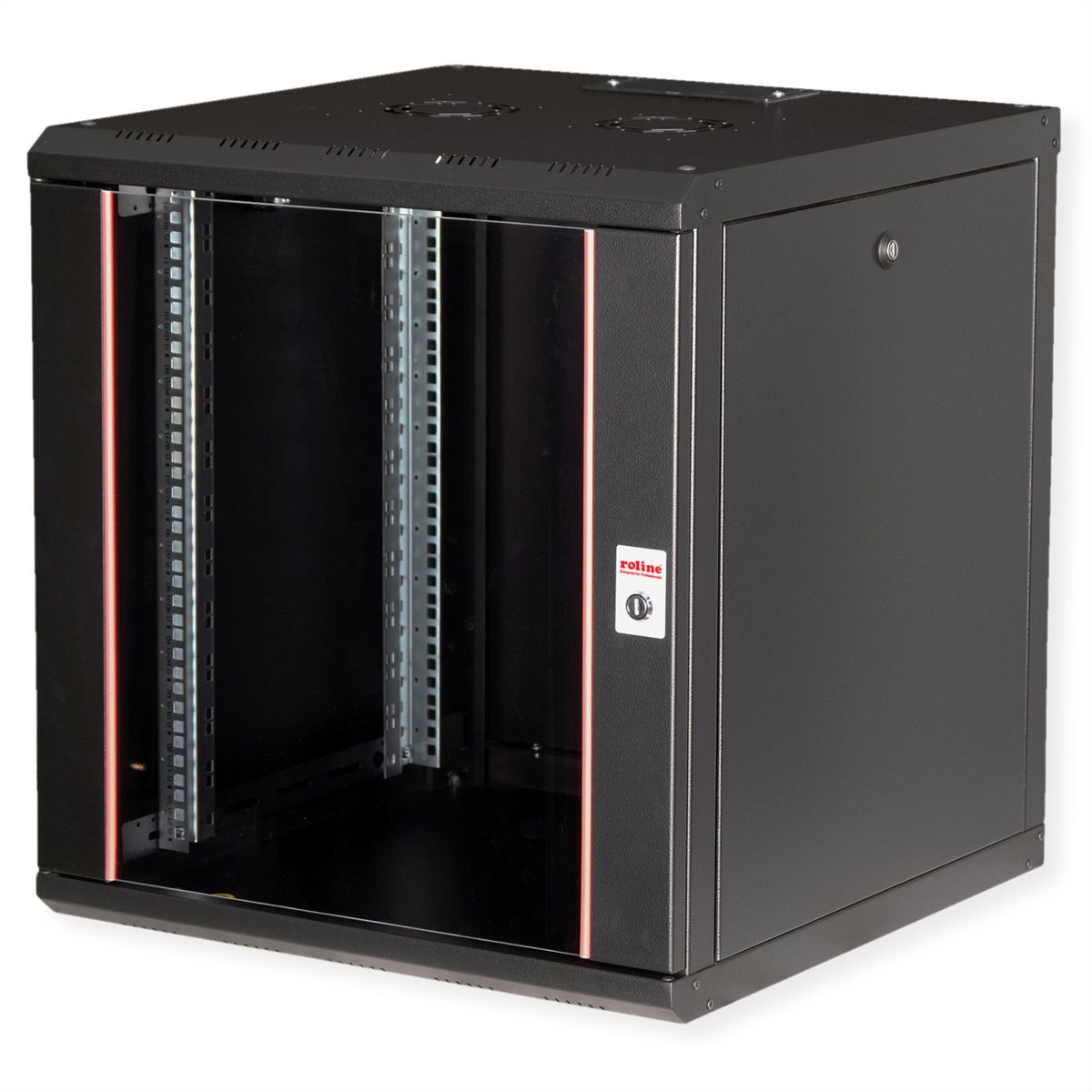 ROLINE 19-Zoll Wandgehäuse Pro 12 HE, 600x600 BxT schwarz