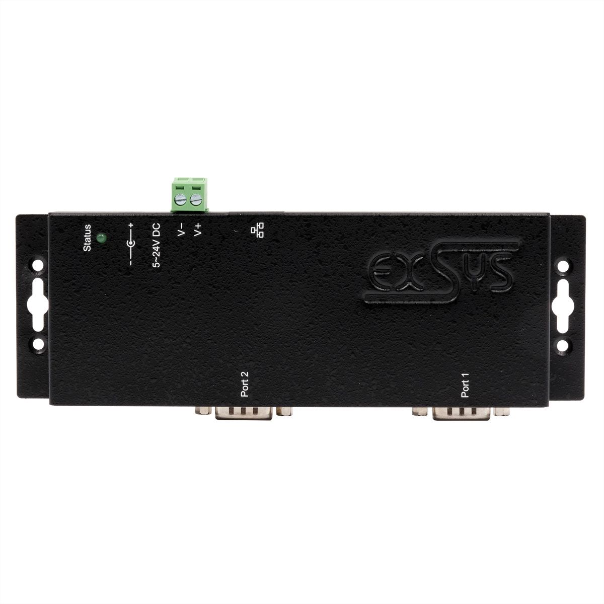 EXSYS EX-6112-2 Ethernet zu Seriell 2 x RS-232 mit 9 Pin Stecker