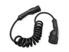 ROLINE Câble de recharge VE type2, 1-Phase, 250VAC (1P+N+E), 32 A, 7,4 kW, spirale (max. 2m)