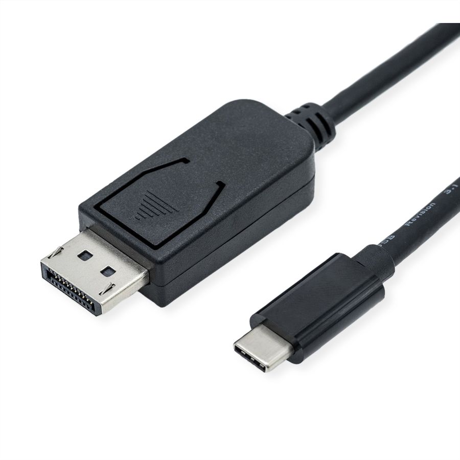 ROLINE USB Typ C - DisplayPort Adapterkabel, v1.4, ST/ST, 2 m