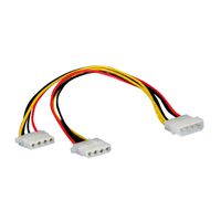 ROLINE Câble en Y 4 pôles HDD / 2x 4 pôles HDD, 0,3 m