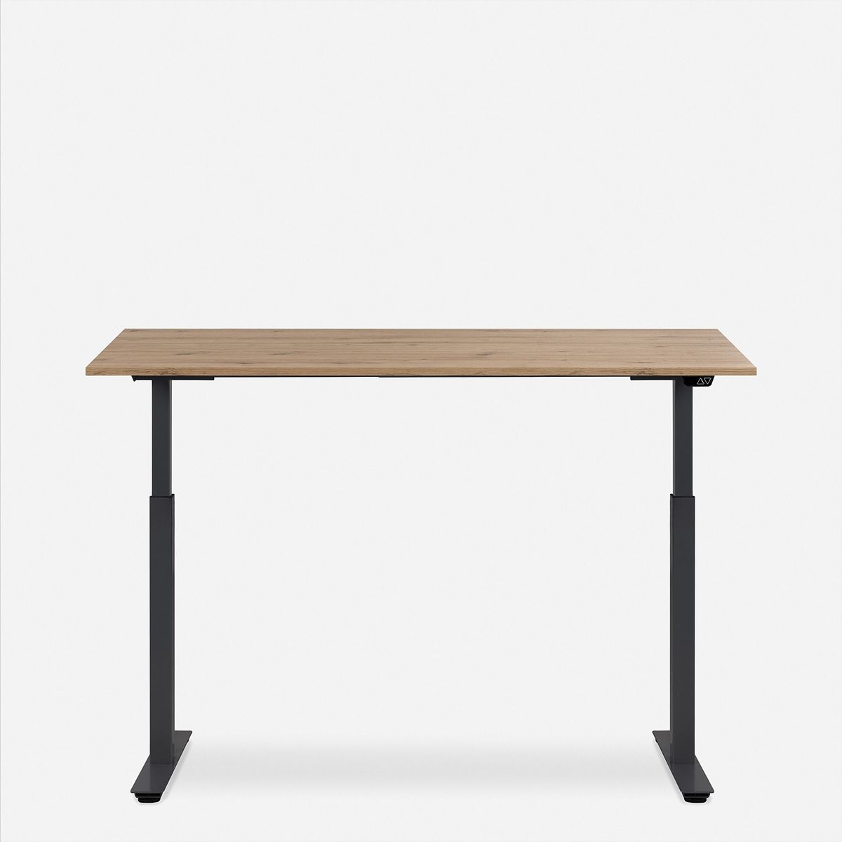 WRK21 Schreibtisch Smart 180 x 80 cm, Höhenverstellbar, Kendal Eiche / Schwarz