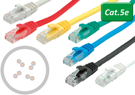 Cordon de raccordement RJ45 Cat 5e UTP