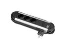 BACHMANN PRIMO Bâti de prises 3x contact de protection, aluminium, 1,75 m