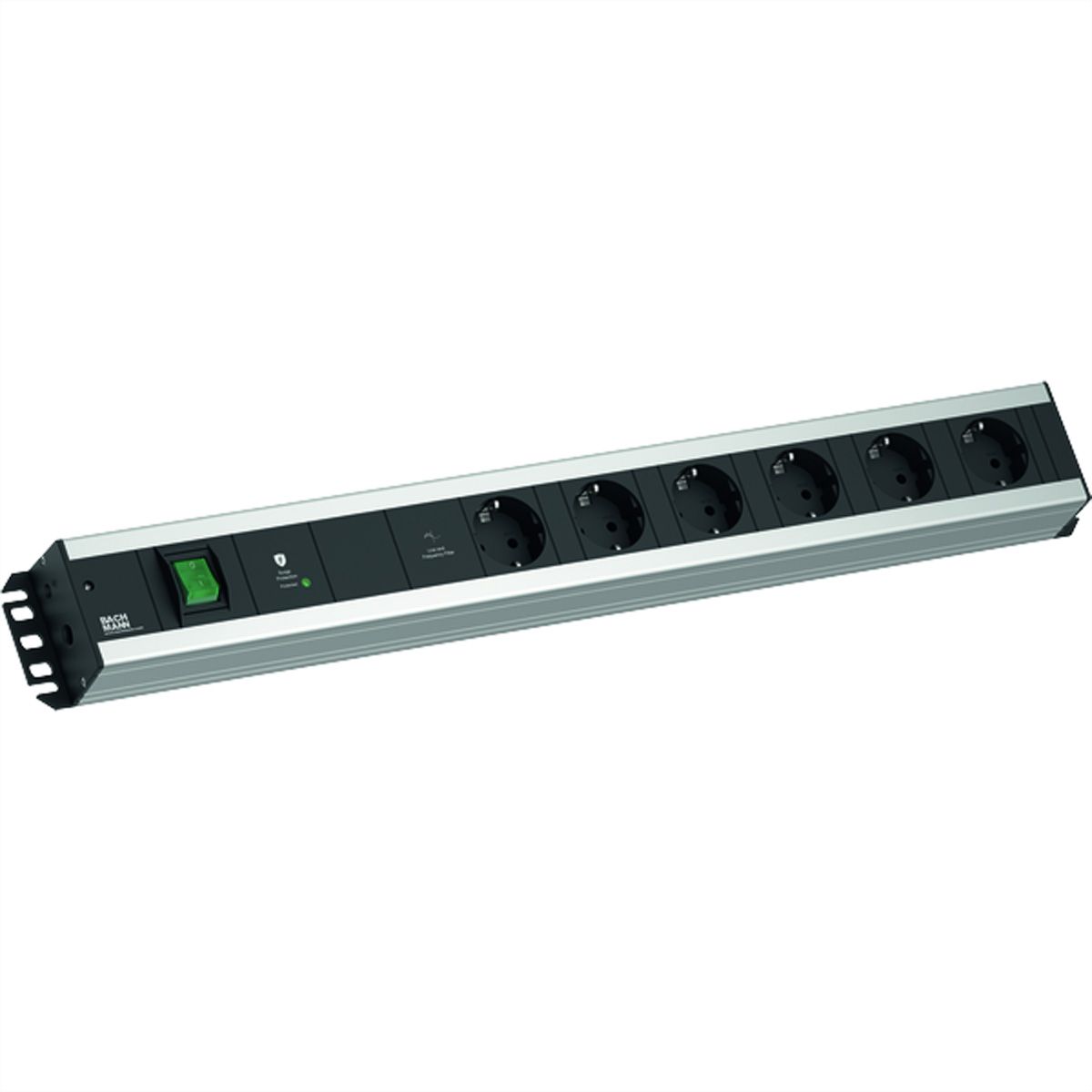 BACHMANN Multiprise 6xCEE7/3 1xGVS-Plus 1xinterrupteur 2,0m