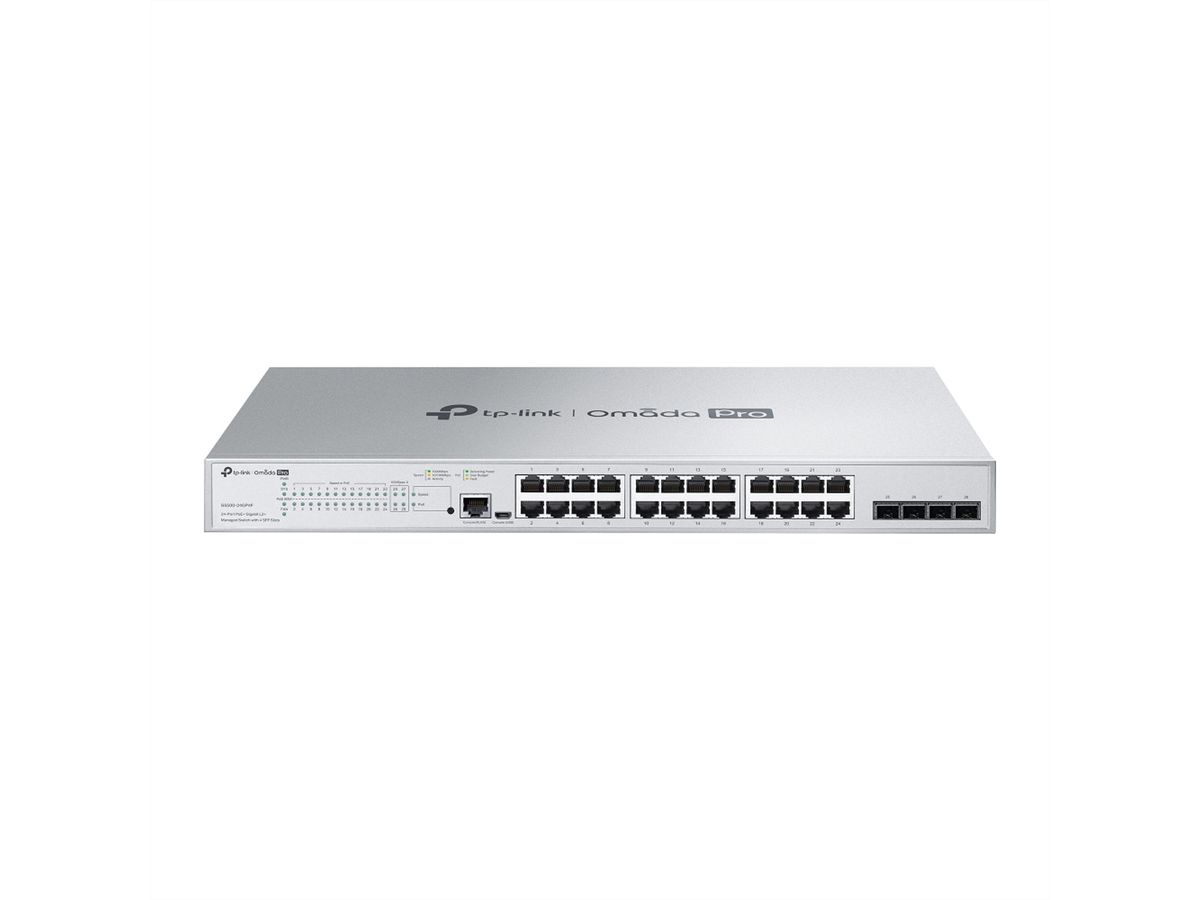 TP-Link Campus Switch S5500-24GP4F, 24x1G PoE L2+ Managed Switch