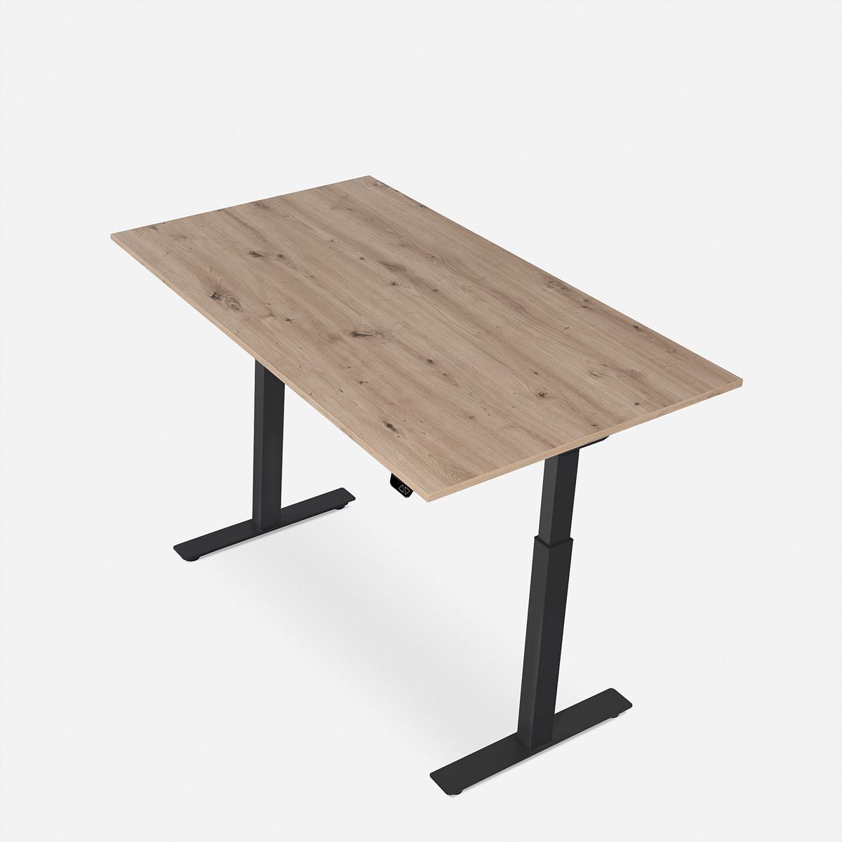 WRK21 Schreibtisch Smart 180 x 80 cm, Höhenverstellbar, Kendal Eiche / Schwarz