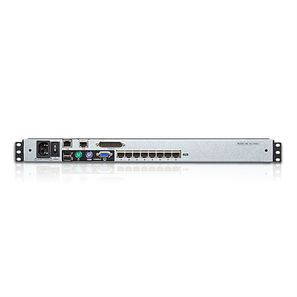 ATEN KL1508AiM KVM Over IP Switch, 8 Port, 43cm LCD, VGA, PS/2-USB, ES-Layout