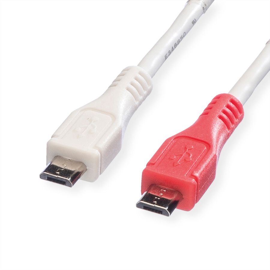 VALUE Câble chargeur USB 2.0, Micro B - Micro B, M/M, 0,3m