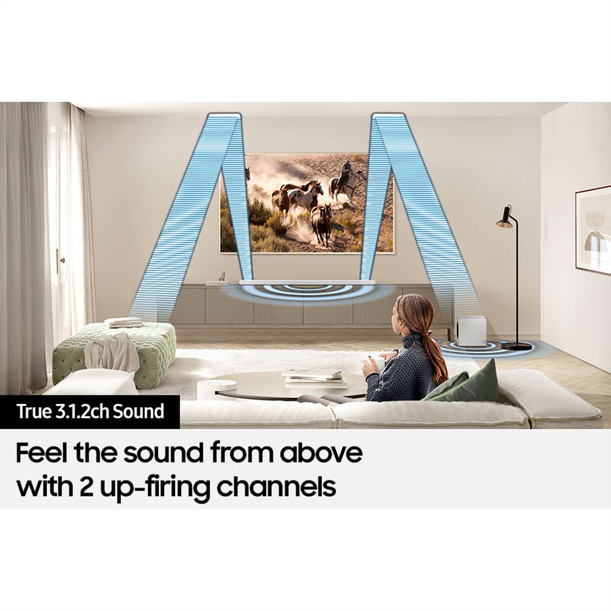 Samsung Soundbar HW-S801D, blanc