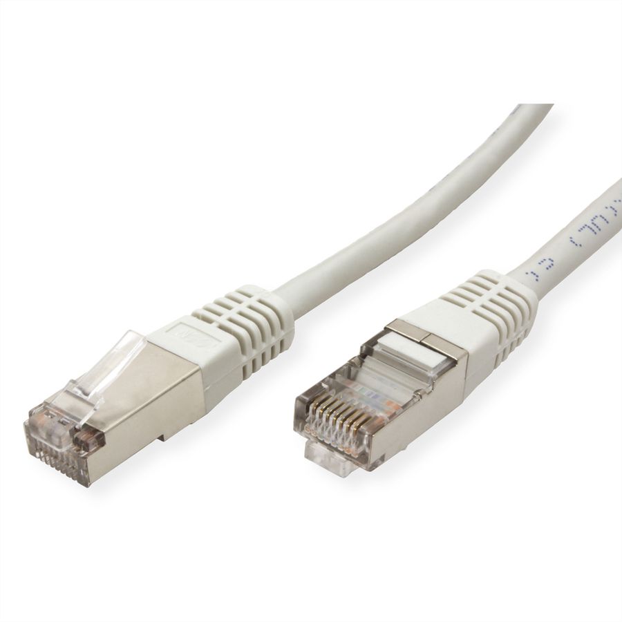 Cordon ROLINE Cat.5e (Classe D) SF/UTP AWG26, gris, 2 m
