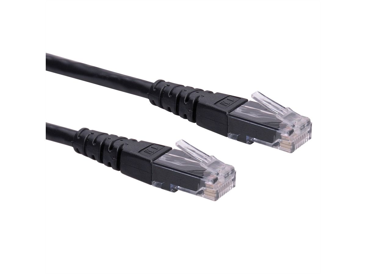 ROLINE Patchkabel Cat.6 (Class E) UTP, schwarz, 5 m