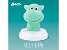 Alecto Baby LED Nachtlicht Silly Hippo, Nilpferd, blau