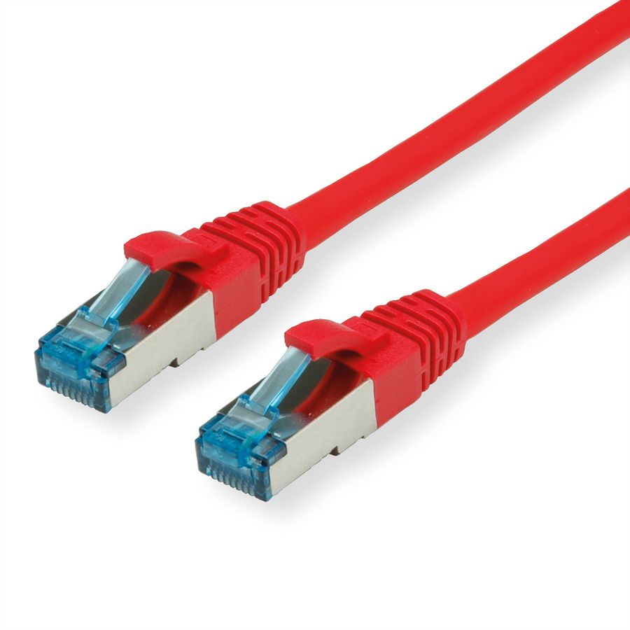 Cordon VALUE Cat.6A (Classe EA) / 10 Gigabit S/FTP, LSOH, rouge, 2 m