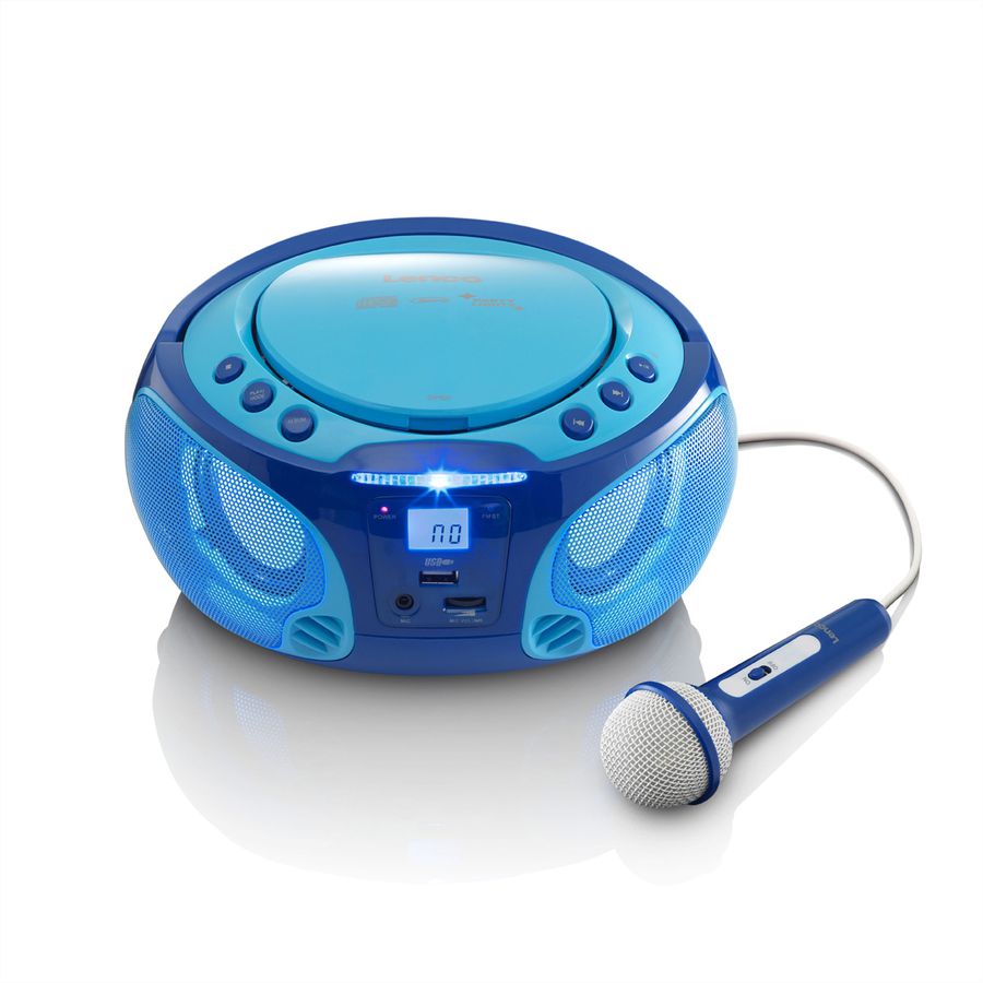 Lenco CD-Player SCD-650, Blau, Lichteffekt