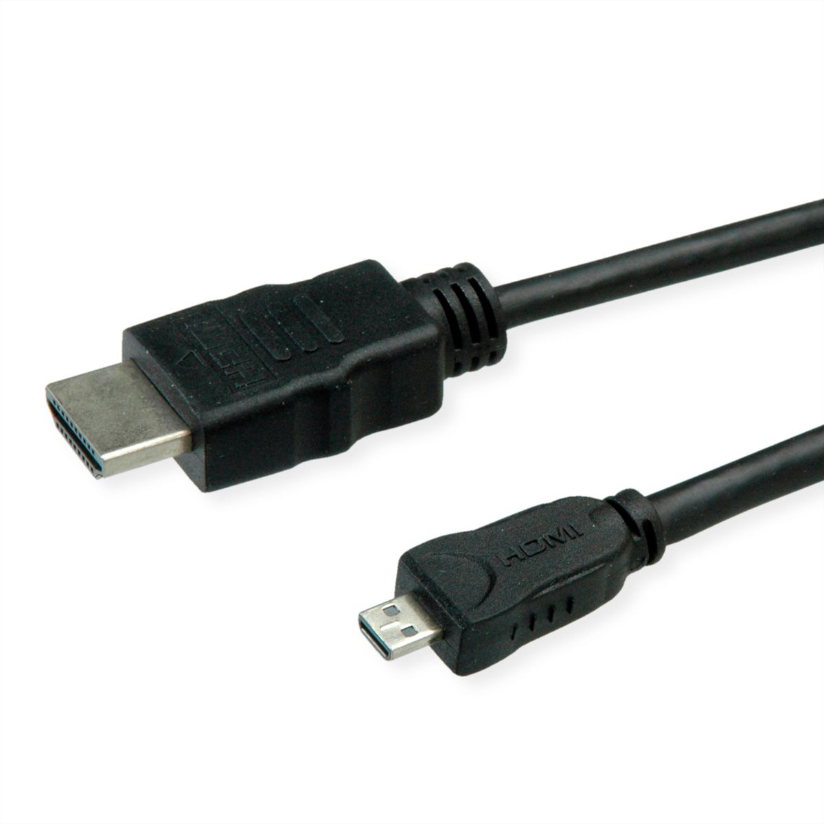 ROLINE GREEN Câble HDMI High Speed avec Ethernet, HDMI M - Micro HDMI M, 2 m