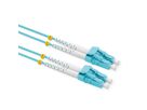 VALUE Câble FO 50/125µm OM3, LC/LC, connecteurs Low-Loss, turquoise, 20 m