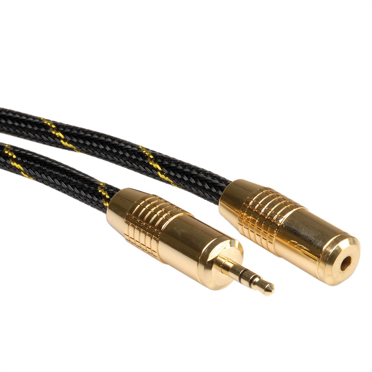 ROLINE GOLD Câble prolongateur 3,5mm audio M / F, 5 m