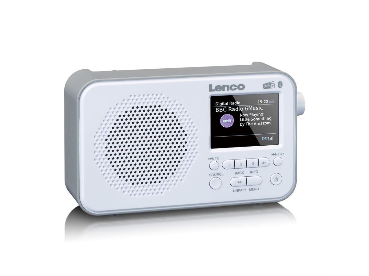 Lenco DAB+ Radio PDR-036WH, blanc