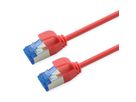 ROLINE Cordon Cat.6A (Classe EA) S/FTP (PiMF), LSOH, PoE , rouge, 5 m