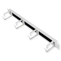 ROLINE 19" Passe-câbles  1U, Avec brosse 44x60mm gris