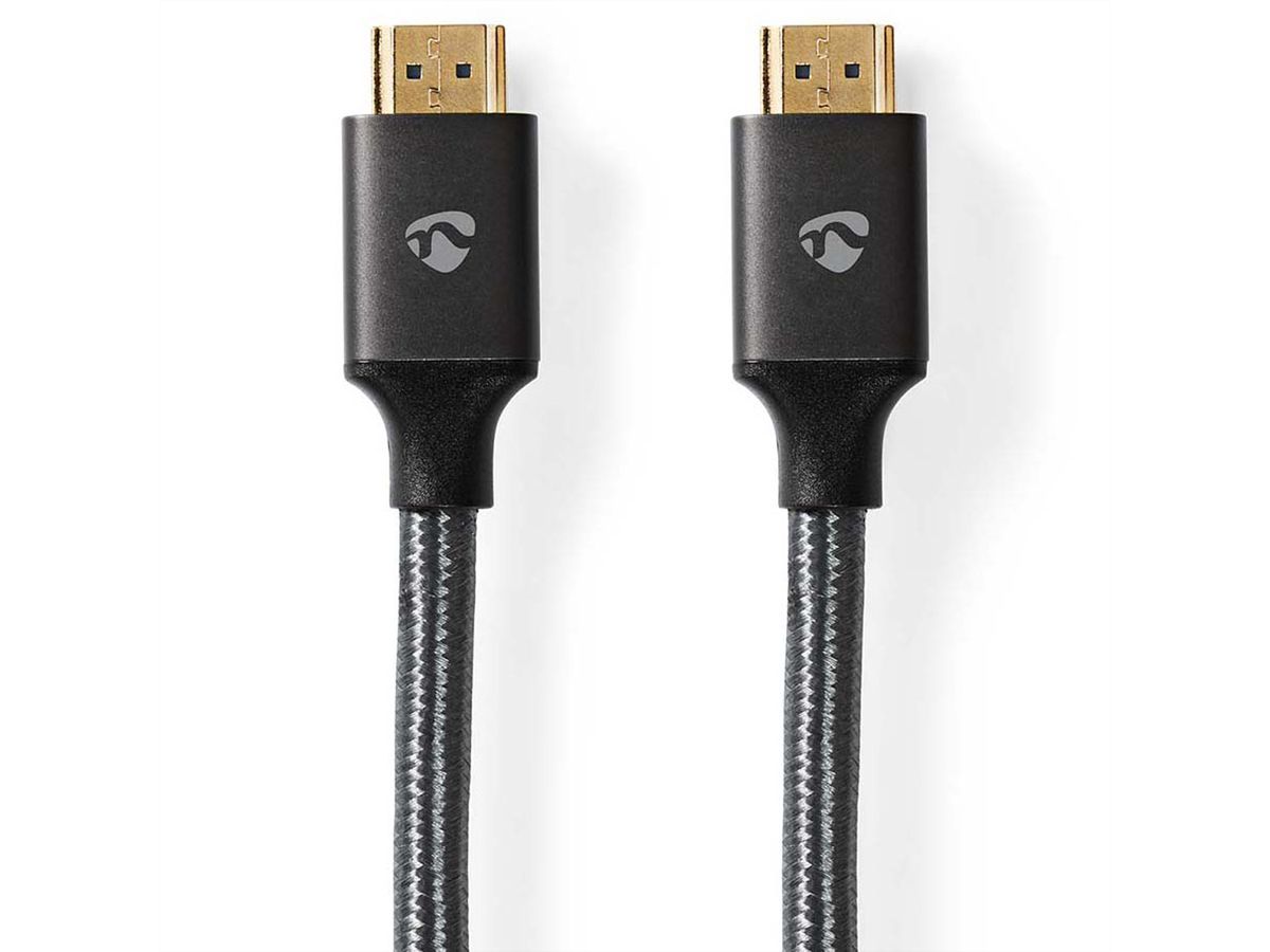 Nedis 8K HDMI Ultra HD Kabel, ST/ST, grau, 1m
