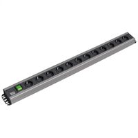 BACHMANN Handwerkerleiste 12x Schutzkontakt, Schalter, 2 m