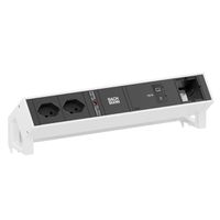 BACHMANN DESK2 2xCH 90° 1xUSB C/C 100W, 1xCM L=0,2m RAL9010
