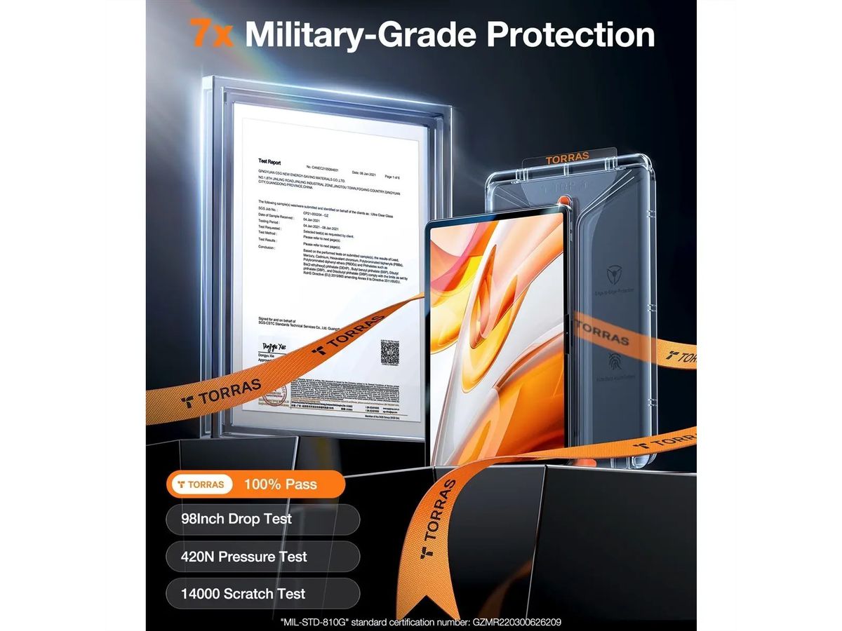 Torras Install Master protection d'écran, iPad Air 13 2024, transparent