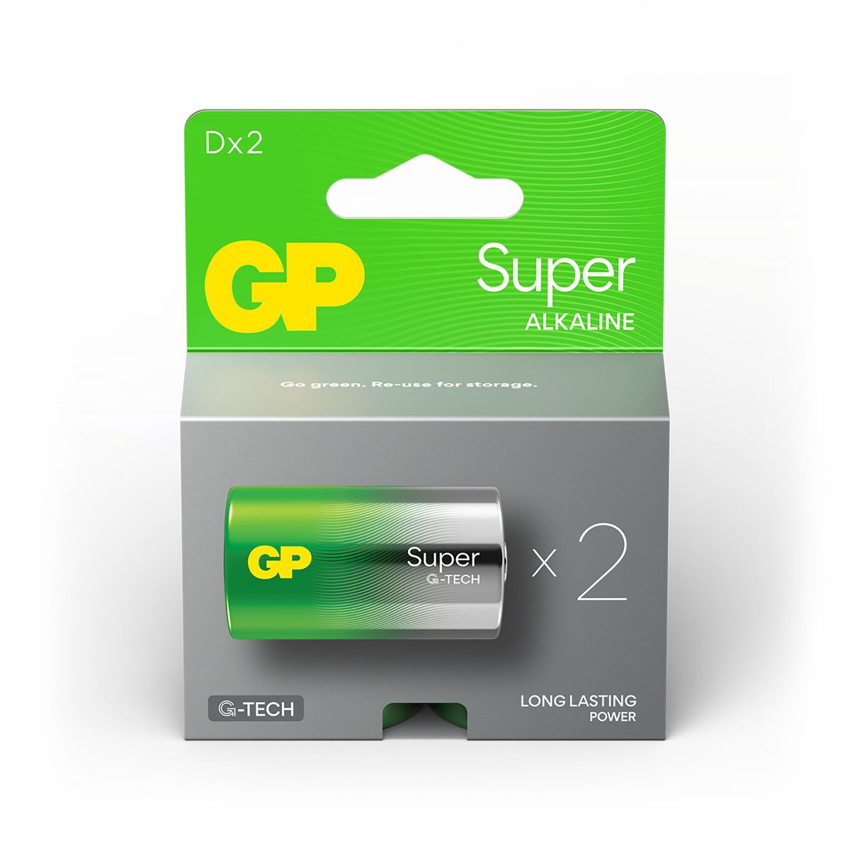 GP Batteries Super Alkaline D 2x