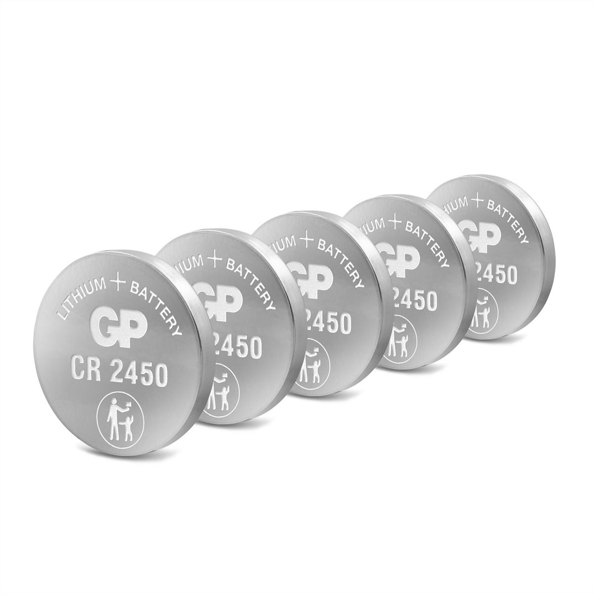 GP Batteries Lithium CR2450 5x 3V Knopfzelle