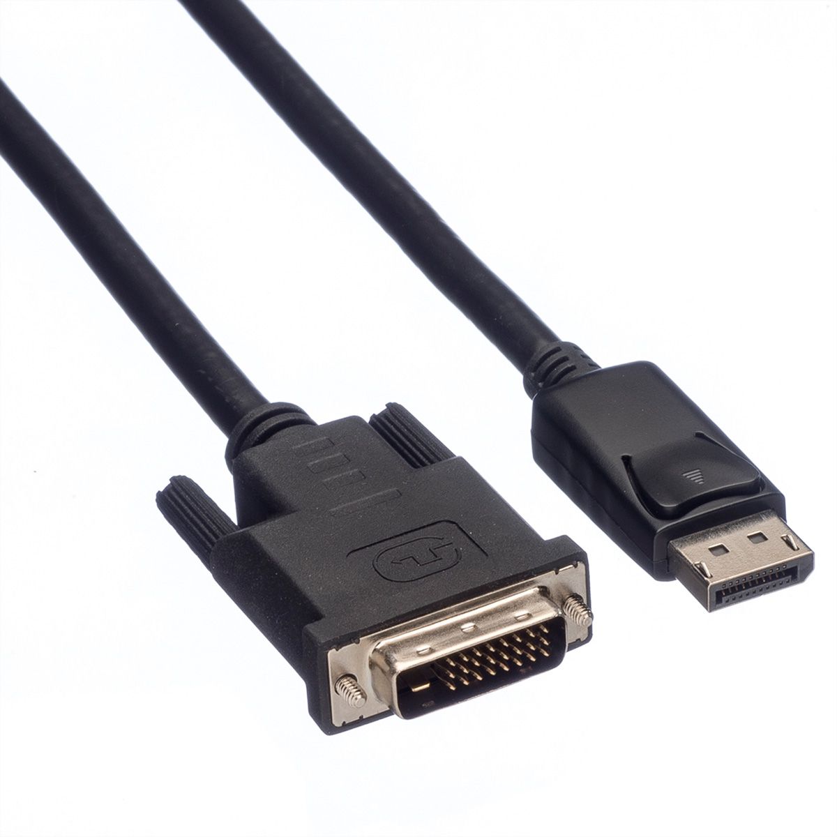 ROLINE DisplayPort Kabel DP ST - DVI ST, LSOH, schwarz, 1 m