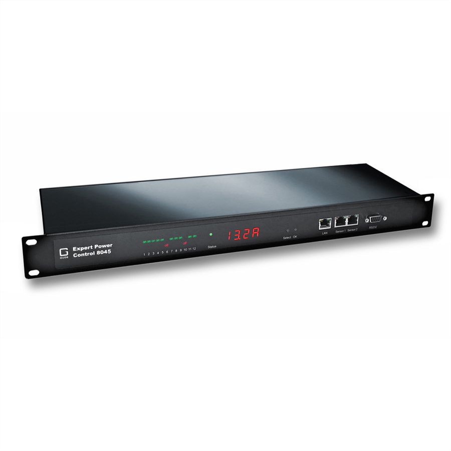 GUDE 8045-1 Expert Power Control  NET 12x C13,  mesure par port, 2 ports capteurs