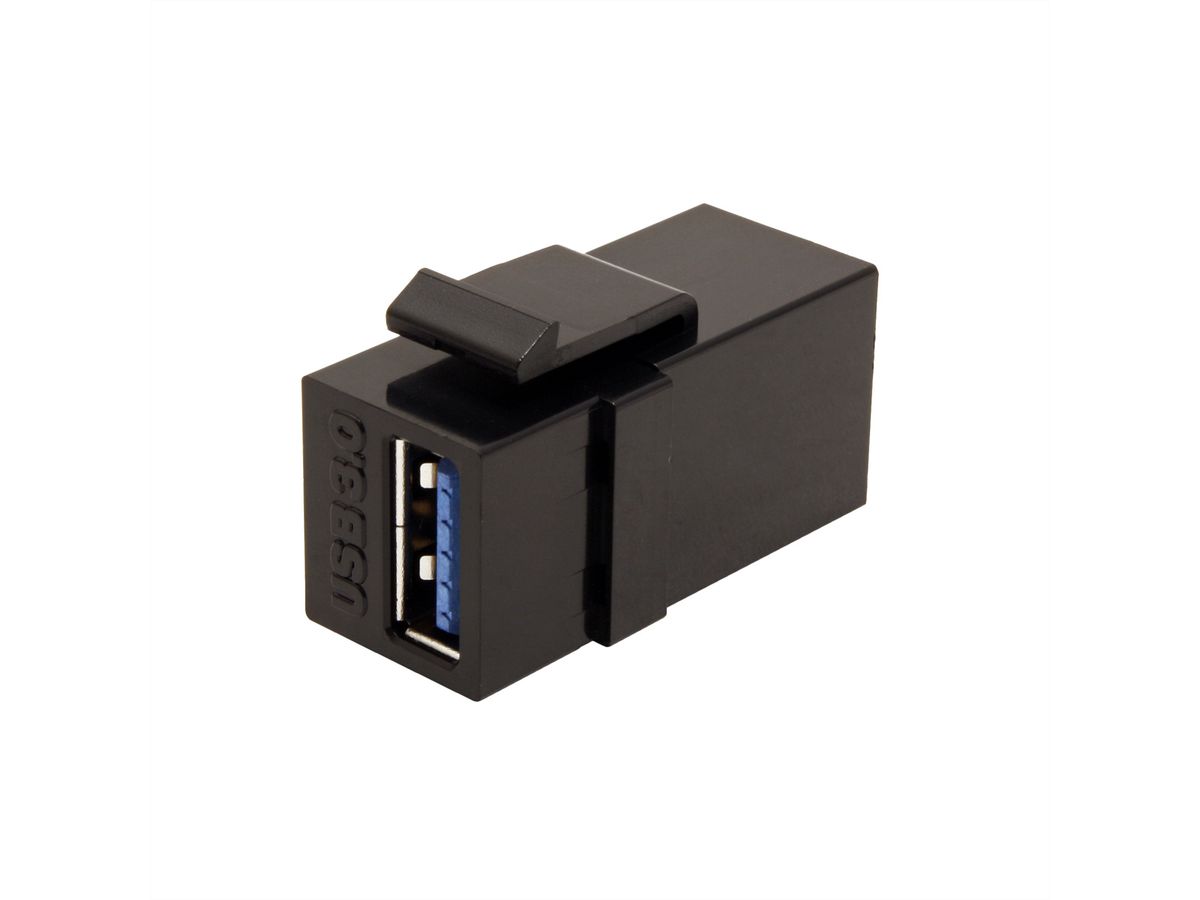 VALUE USB 3.2 Gen 1 Keystone Modul, schwarz