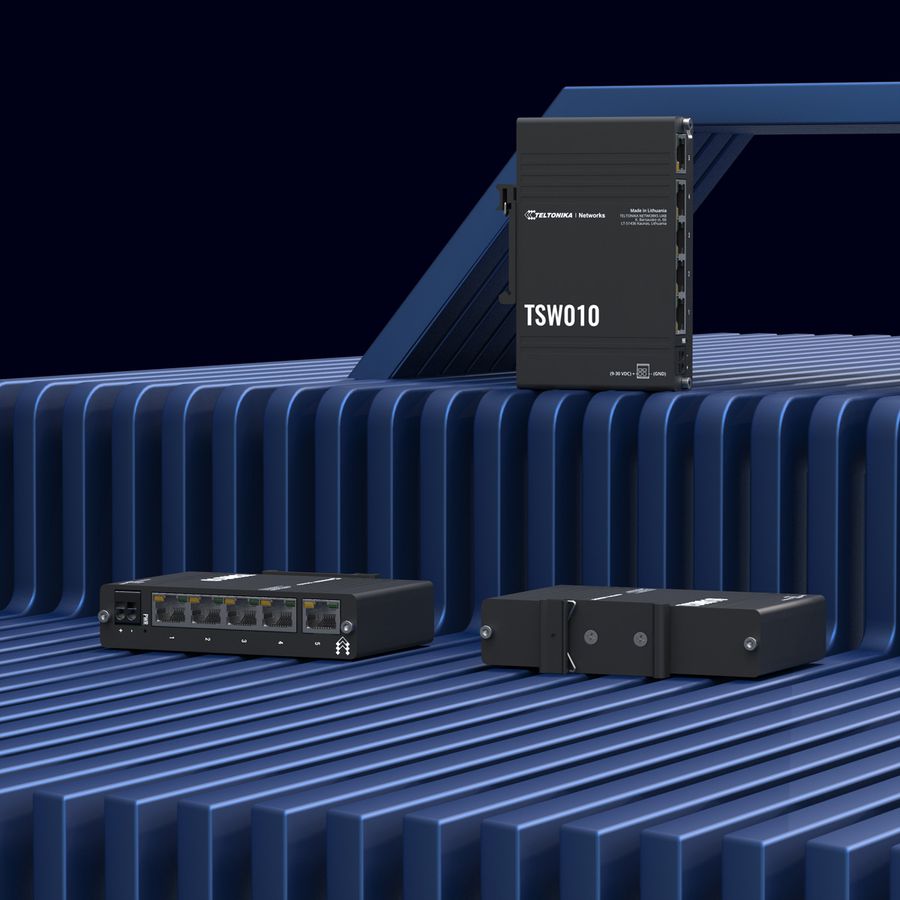 TELTONIKA TSW010 Switch Gigabit Rail DIN