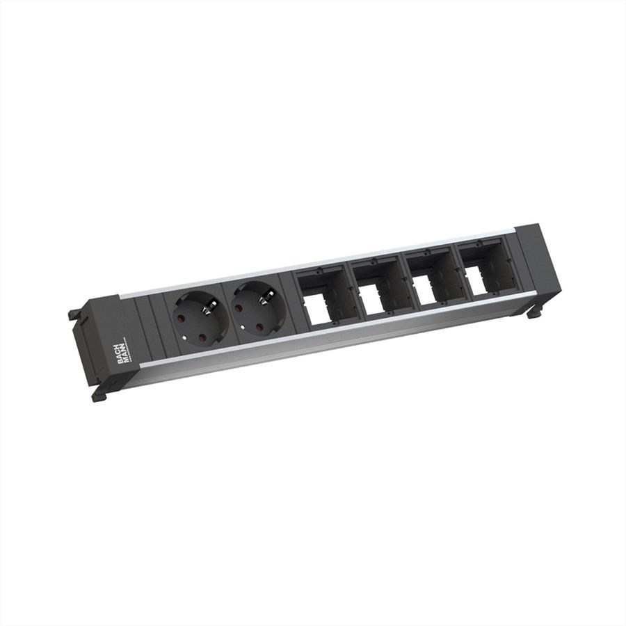 BACHMANN POWER FRAME Large 2x contact de protection 4x ABD