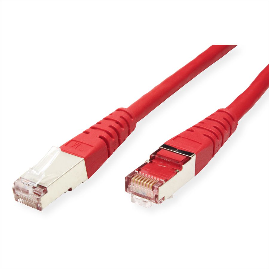 Cordon ROLINE Cat.6 (Classe E) S/FTP (PiMF), rouge, 1,5 m