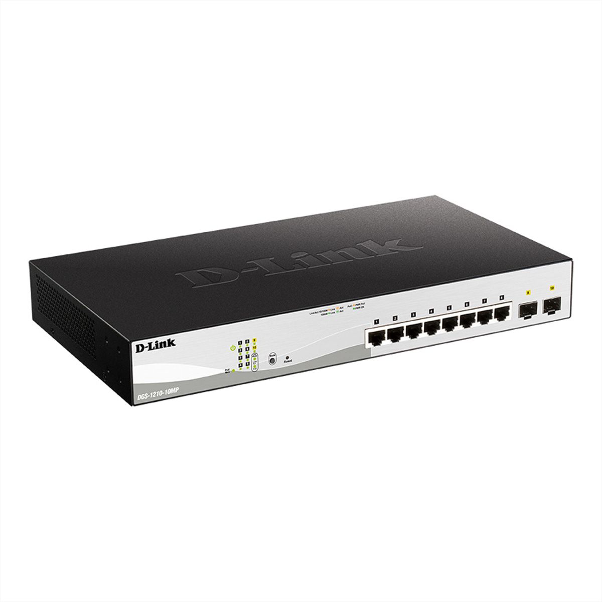 D-Link DGS-1210-10MP Switch Géré L2/L3 Gigabit Ethernet (10/100/1000), supportant l'alimentation via ce port (PoE)