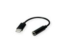 VALUE Adapter USB Typ C - 3,5mm Audio, ST/BU, 0,13 m