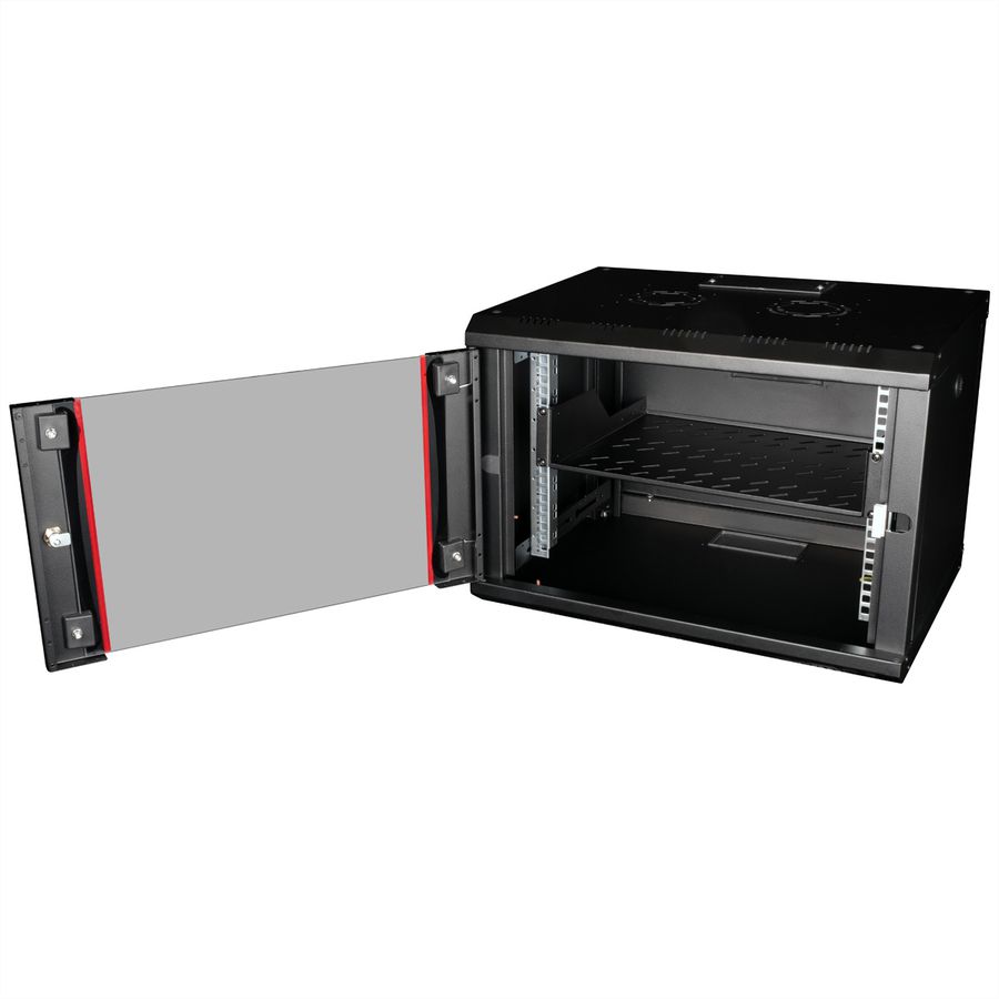 ROLINE 19-Zoll Fachboden 2 HE 350 T, 25kg Tragkraft schwarz