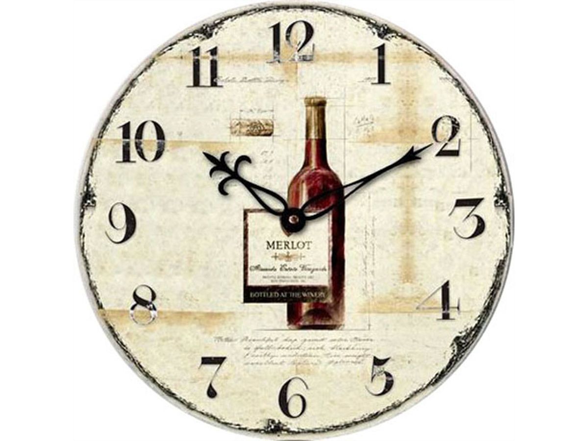 TechnoLine horloge murale WT1012 MERLOT