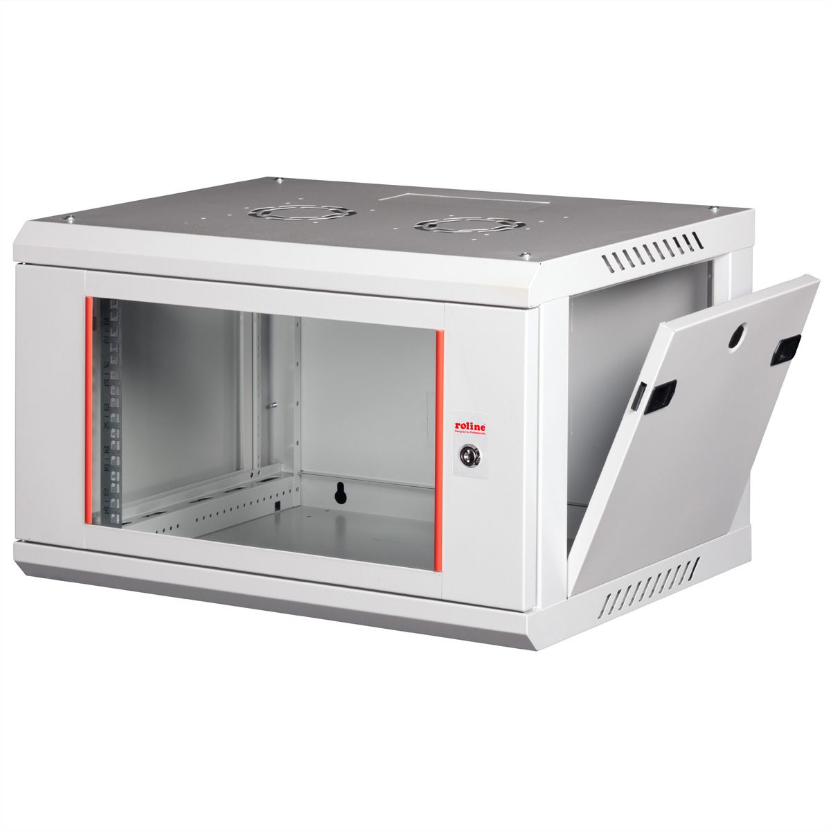 ROLINE 19-Zoll Wandgehäuse Basic Plus 6HE, 600x450 BxT grau