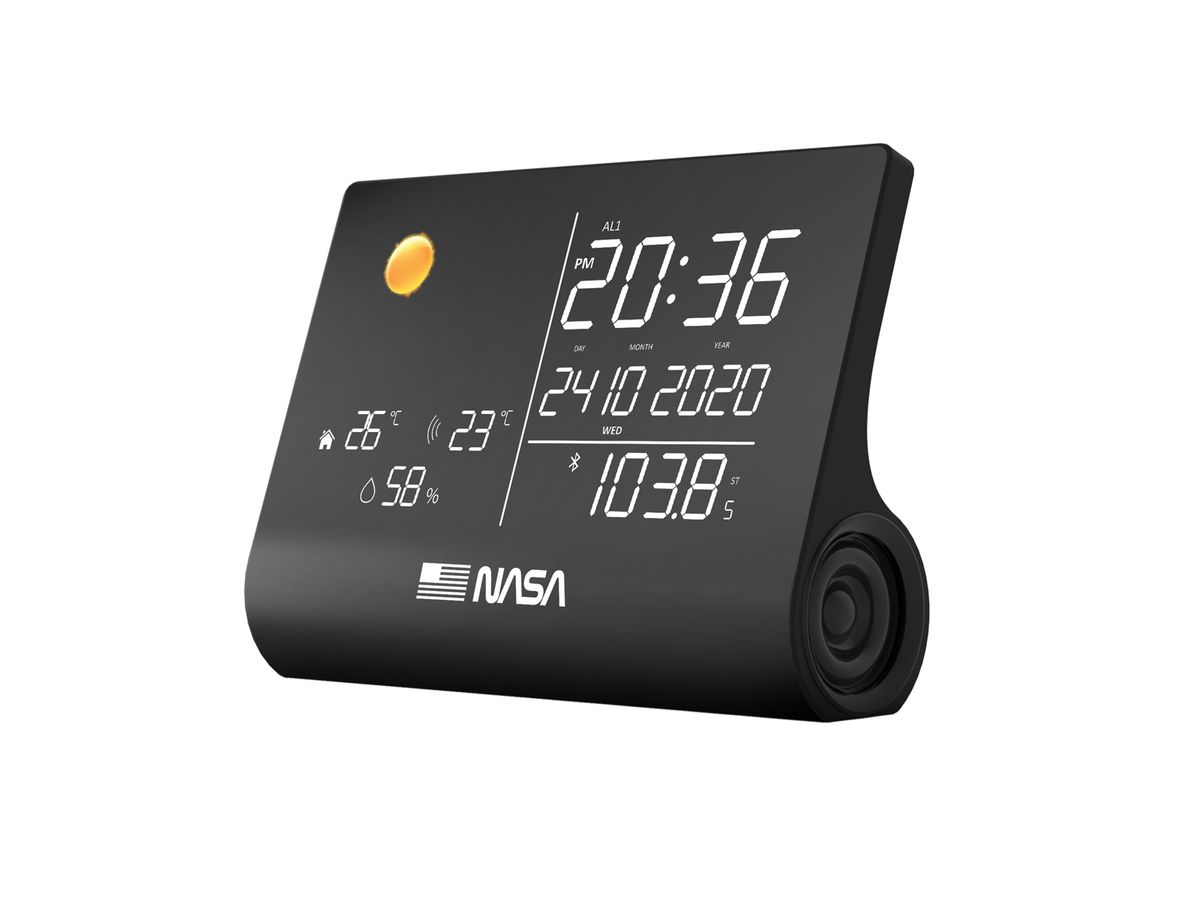 Nasa Wetterstation WSP1300, schwarz, Bluetooth Speaker